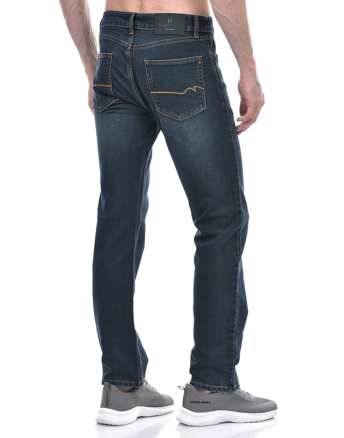 Numero Uno Men Solid Dark Blue Jeans